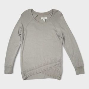 Workshop Republic Sweater Model Scoop Neck Asymmetrical Gray Small